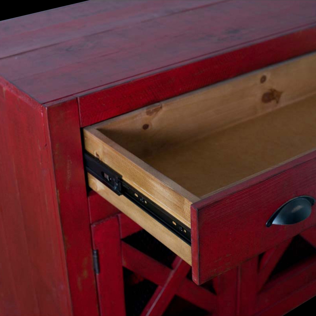 Noxubee Red Accent Cabinet - Thumbnail - Image 4