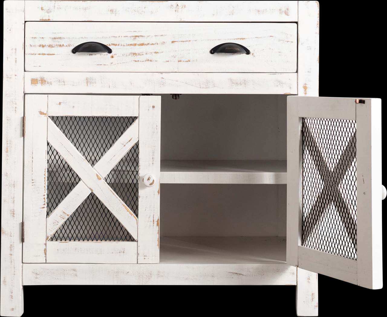 Noxubee White Accent Cabinet - Thumbnail - Image 3