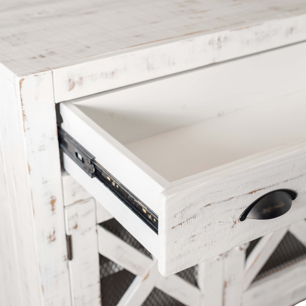 Noxubee White Accent Cabinet - Thumbnail - Image 4