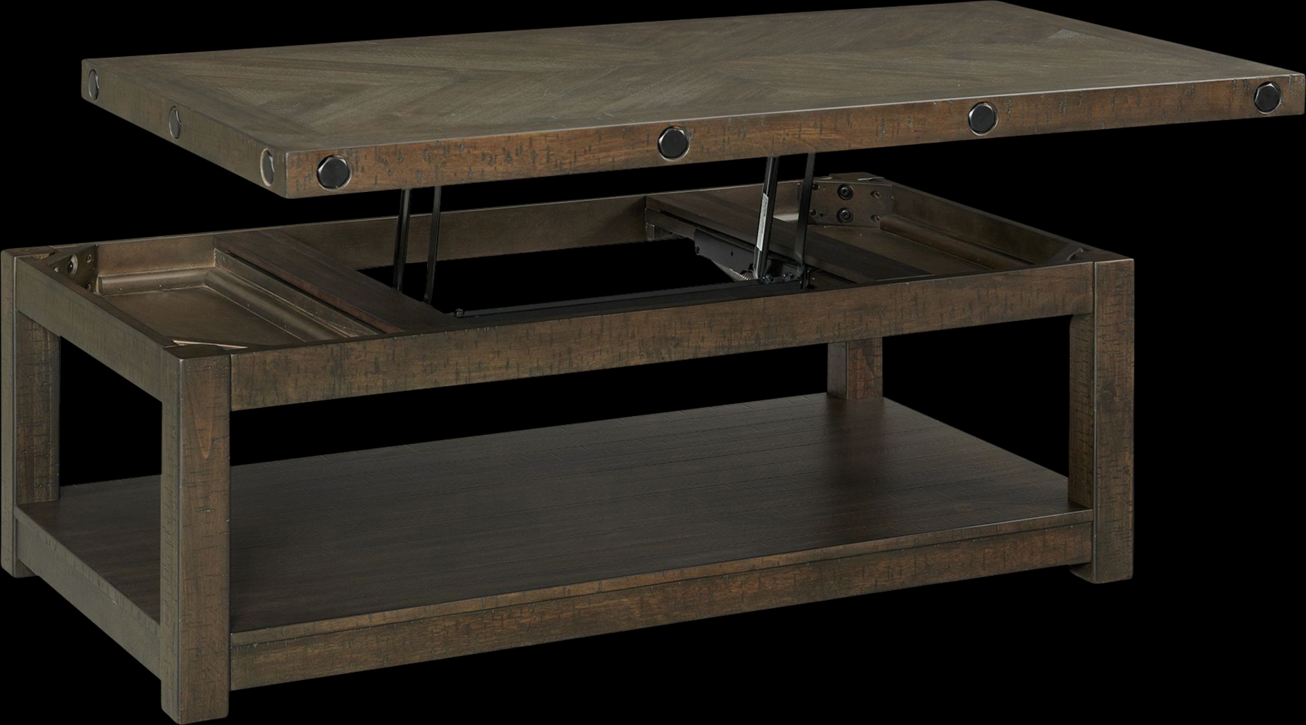 Nubiaa Charcoal Lift-Top Cocktail Table - Thumbnail - Image 3