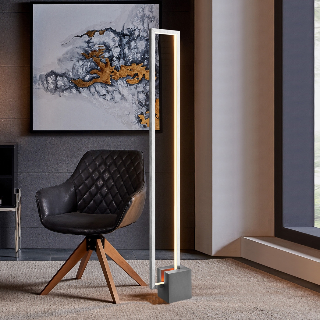 Nuccio Island Silver Floor Lamp - Thumbnail - Image 2