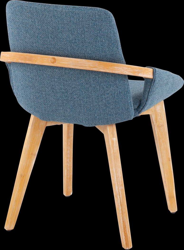 Nuckols Blue Arm Chair - Thumbnail - Image 3