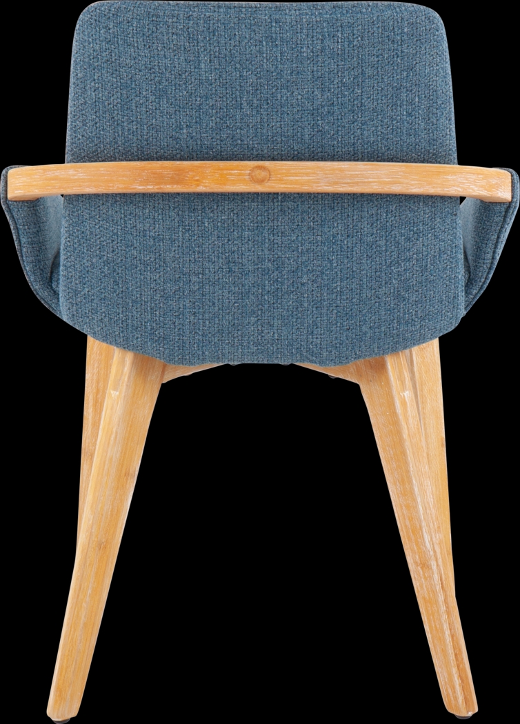 Nuckols Blue Arm Chair - Thumbnail - Image 4
