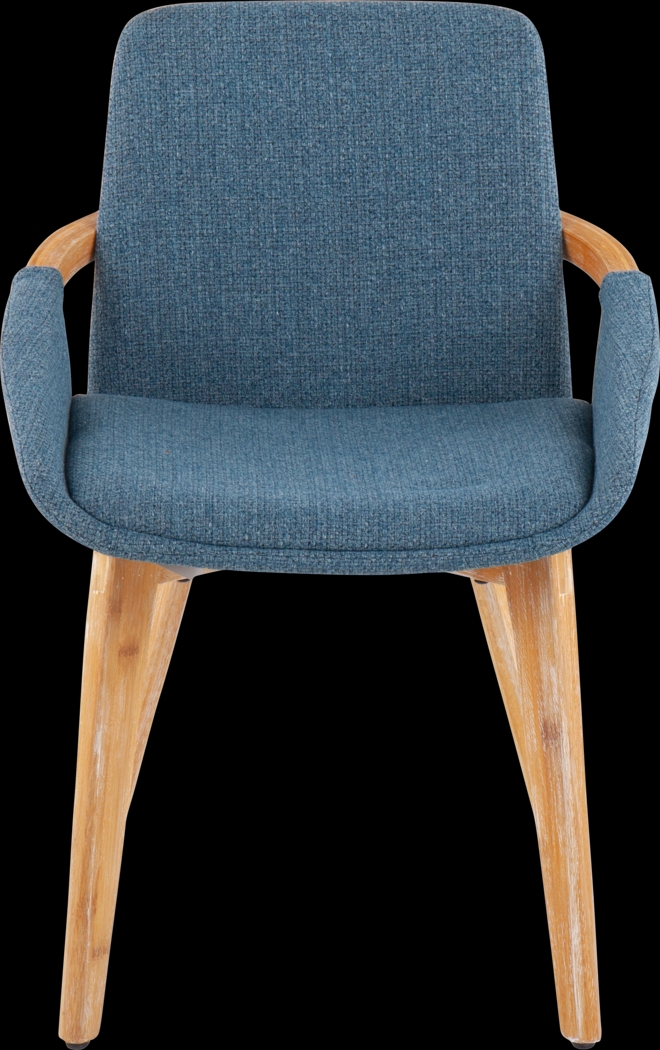 Nuckols Blue Arm Chair - Thumbnail - Image 5