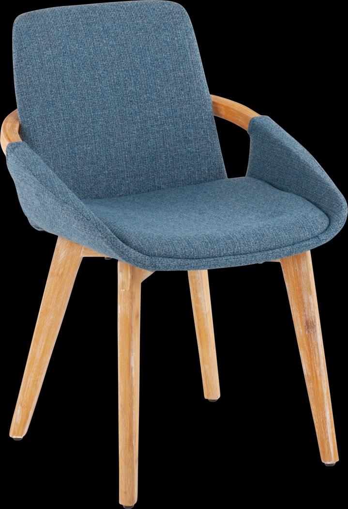 Nuckols Blue Arm Chair - Thumbnail - Image 1