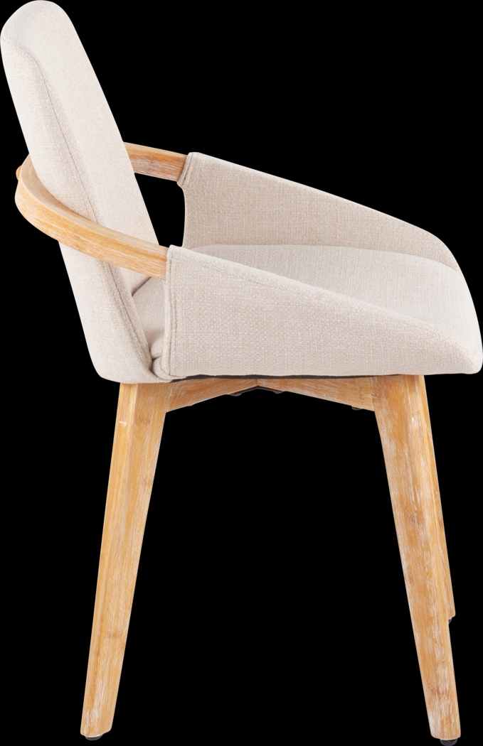 Nuckols Cream Arm Chair - Thumbnail - Image 2