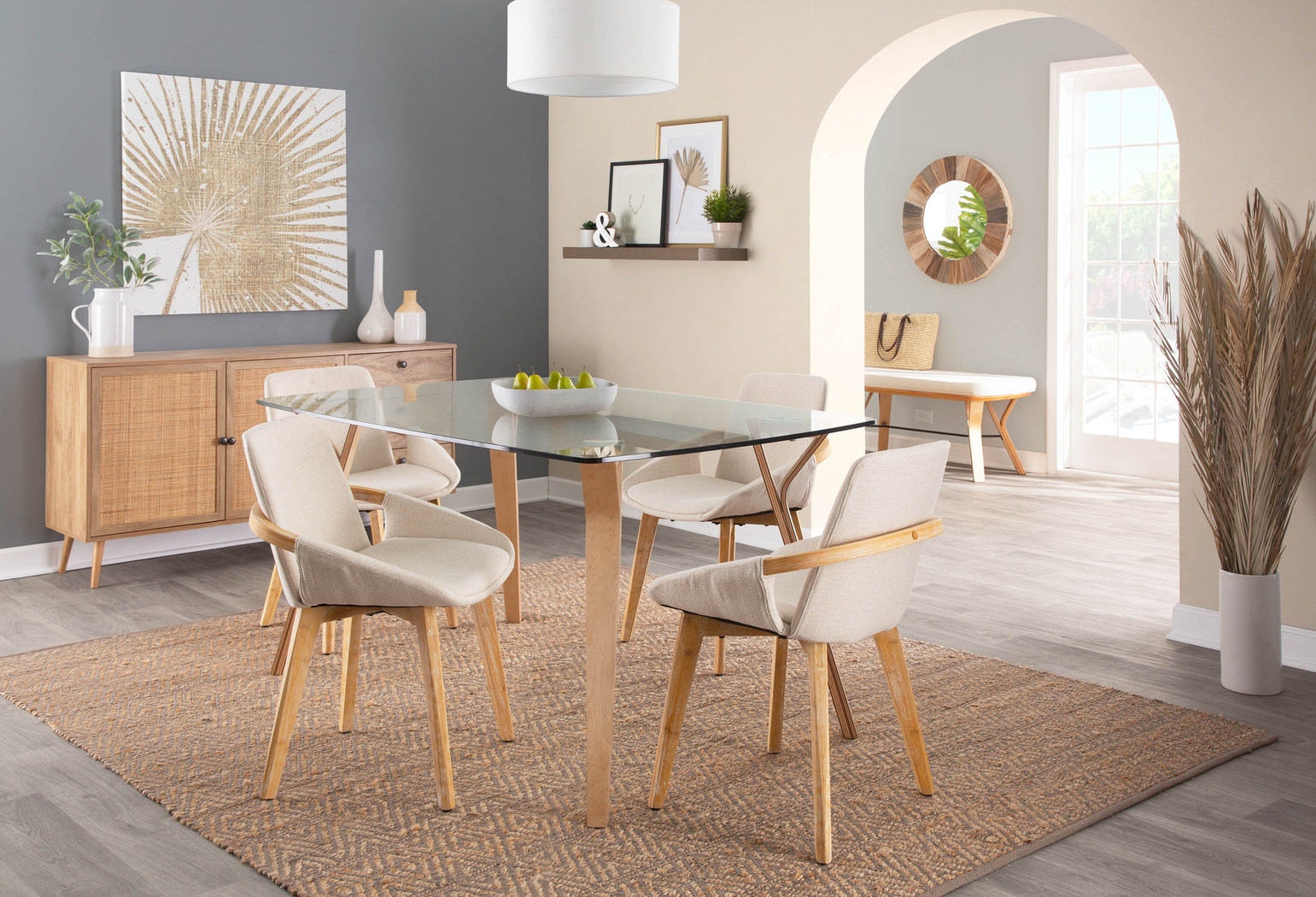 Nuckols Cream Arm Chair - Thumbnail - Image 8