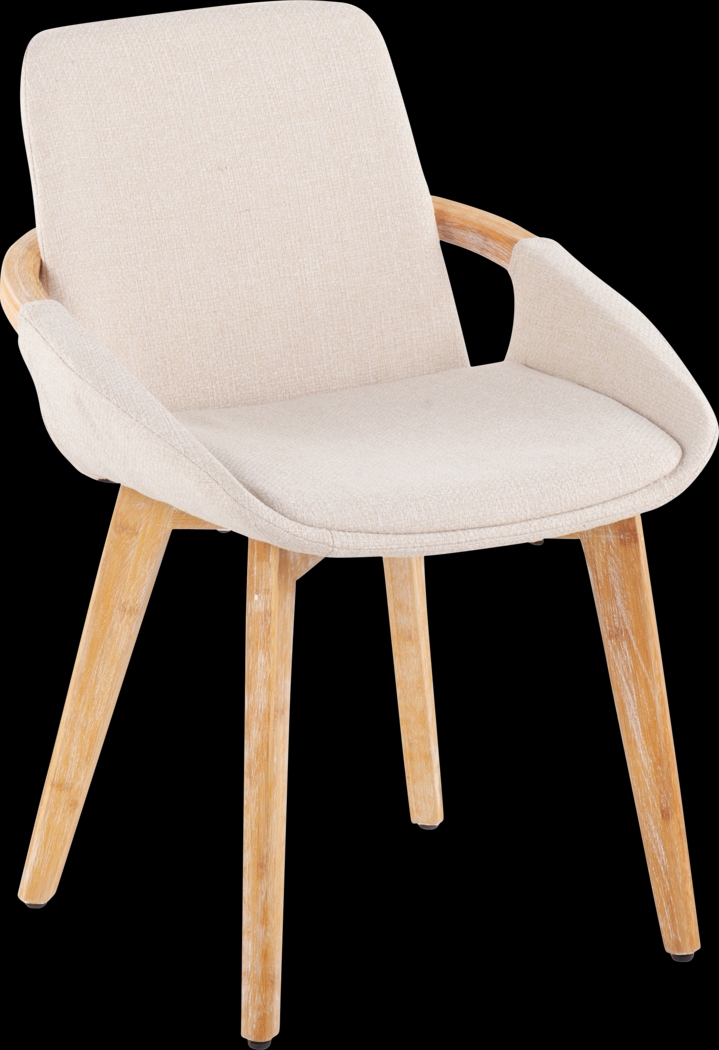 Nuckols Cream Arm Chair - Thumbnail - Image 1