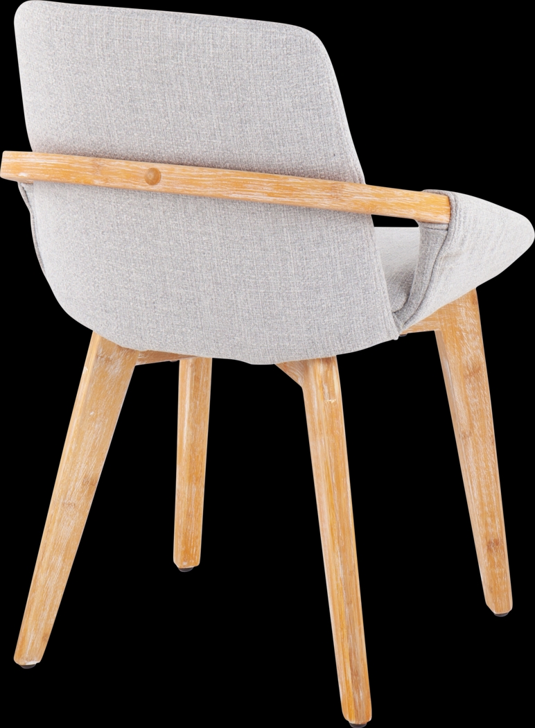Nuckols Light Gray Arm Chair - Thumbnail - Image 3