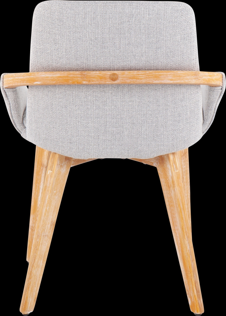 Nuckols Light Gray Arm Chair - Thumbnail - Image 4