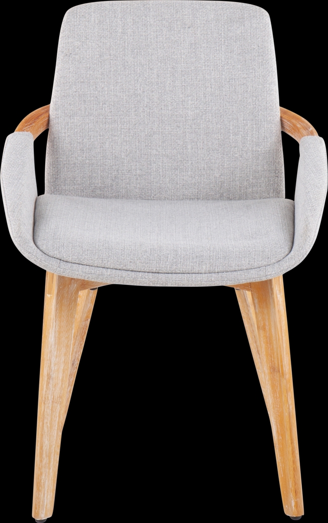 Nuckols Light Gray Arm Chair - Thumbnail - Image 5