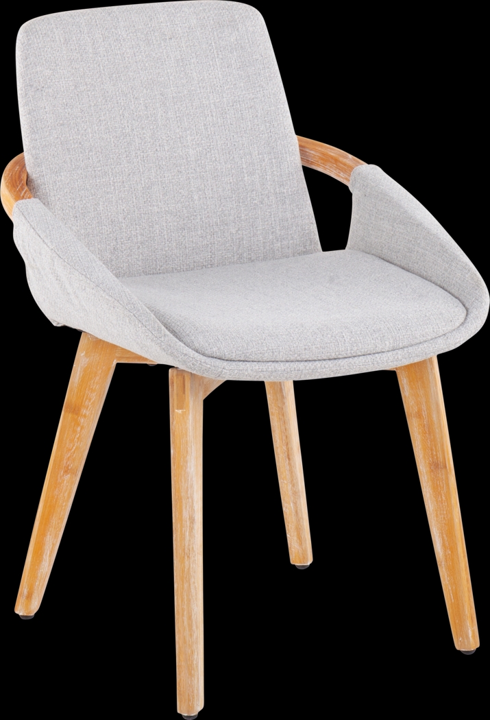Nuckols Light Gray Arm Chair - Thumbnail - Image 1