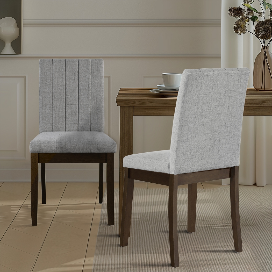 Nueltin Light Gray Dining Chair, Set of 2 - Thumbnail - Image 2