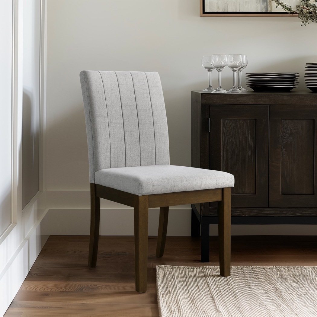 Nueltin Light Gray Dining Chair, Set of 2 - Thumbnail - Image 8