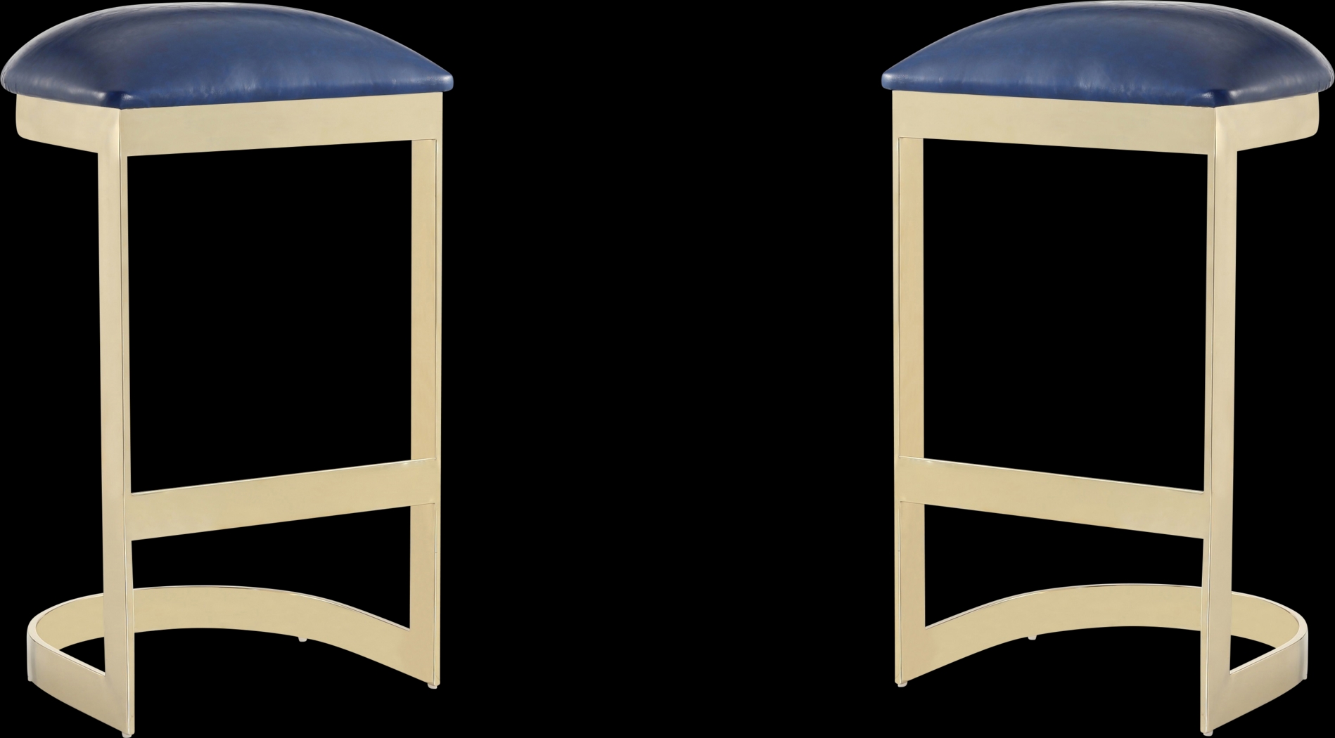 Nunnelee Blue Barstool, Set of 2 - Thumbnail - Image 1