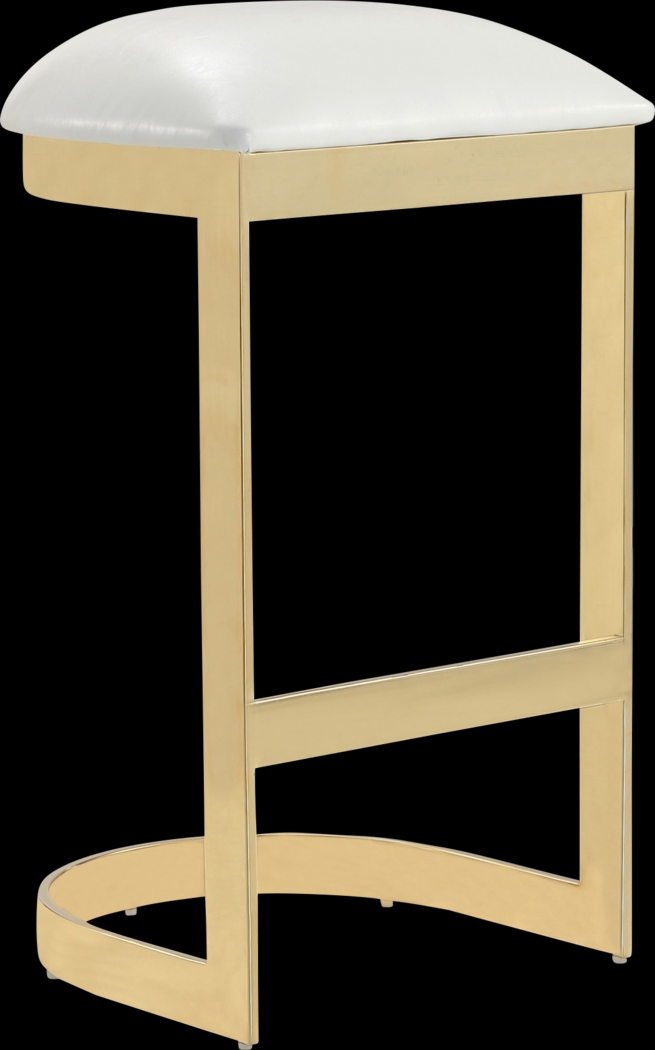 Nunnelee White Barstool, Set of 2 - Thumbnail - Image 2