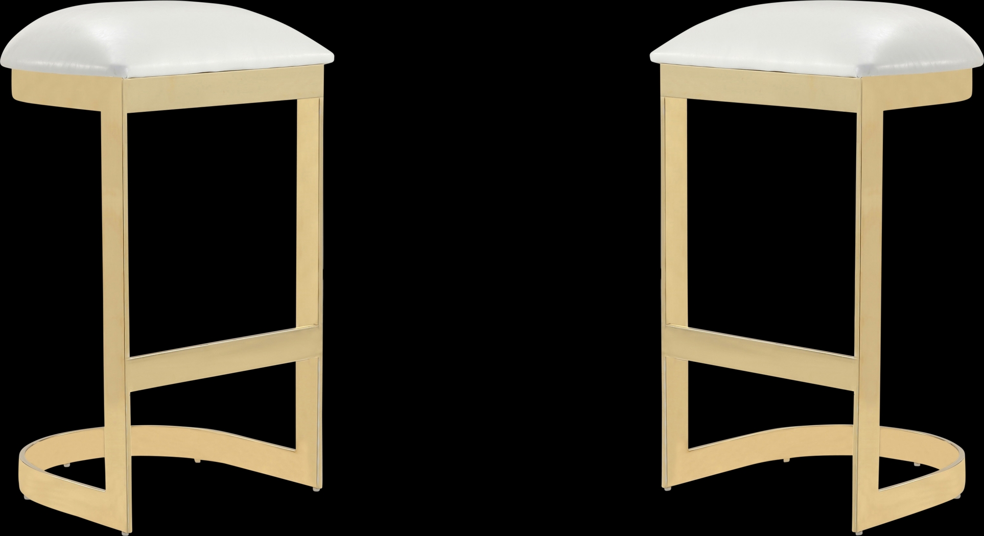Nunnelee White Barstool, Set of 2 - Thumbnail - Image 1