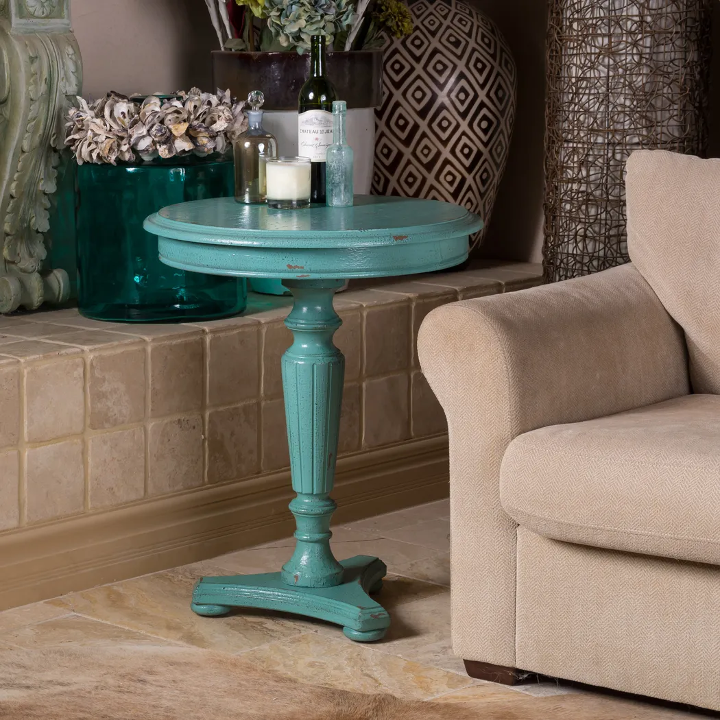 Nunnelly Blue Accent Table - Thumbnail - Image 2