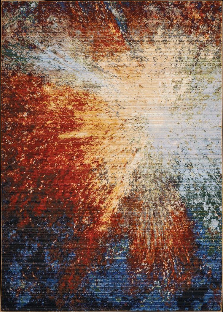 Nureen Red 5'6 x 8' Rug - Thumbnail - Image 1