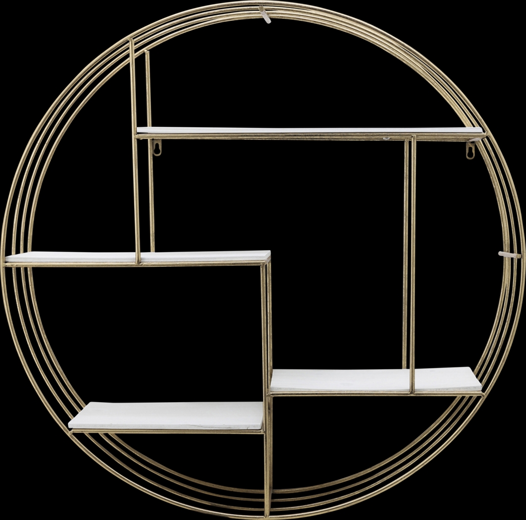 Nurick Gold Wall Shelf - Thumbnail - Image 1