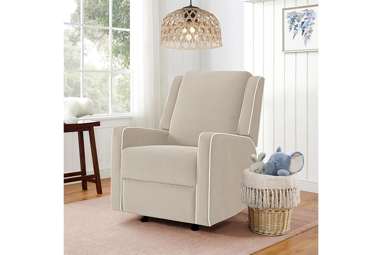 Nursery Ailla Beige Glider Recliner - Thumbnail - Image 2