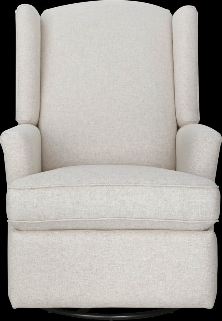 Nursery Alondria Beige Swivel Recliner - Thumbnail - Image 2