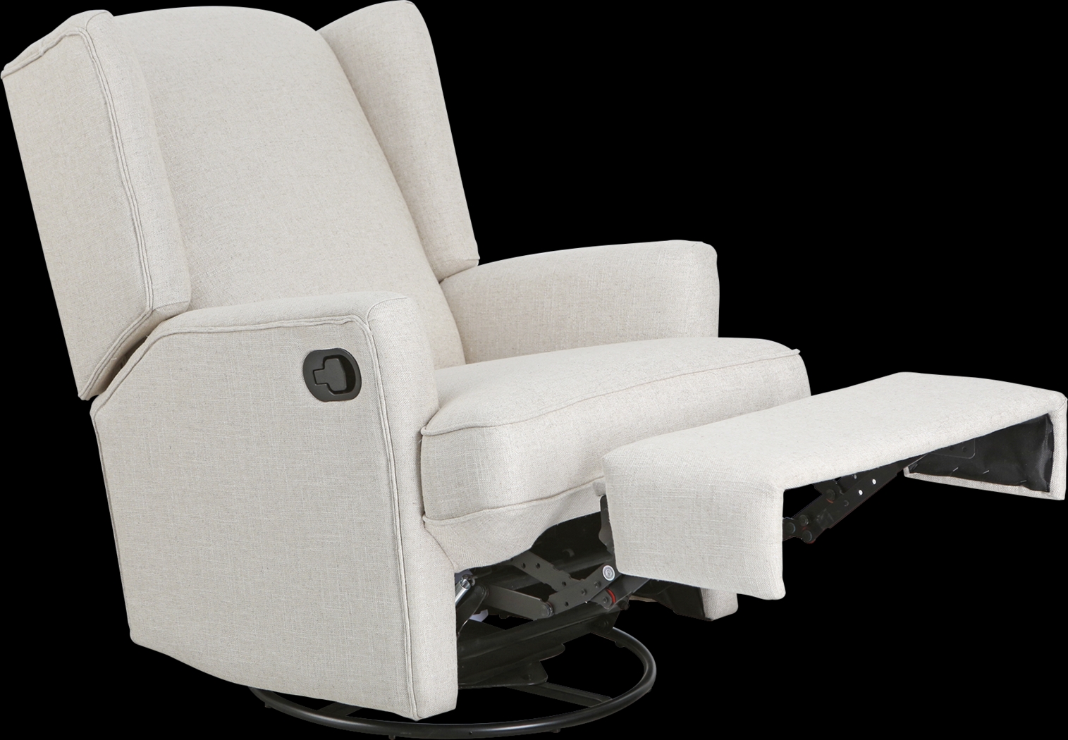 Nursery Alondria Beige Swivel Recliner - Thumbnail - Image 3