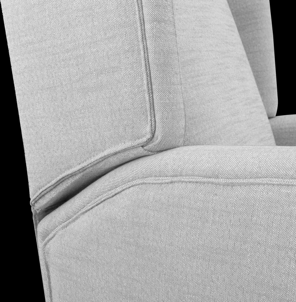 Nursery Alondria Light Gray Swivel Recliner - Thumbnail - Image 3