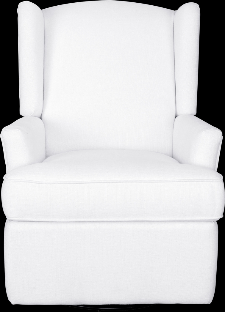 Nursery Alondria White Swivel Recliner - Thumbnail - Image 2