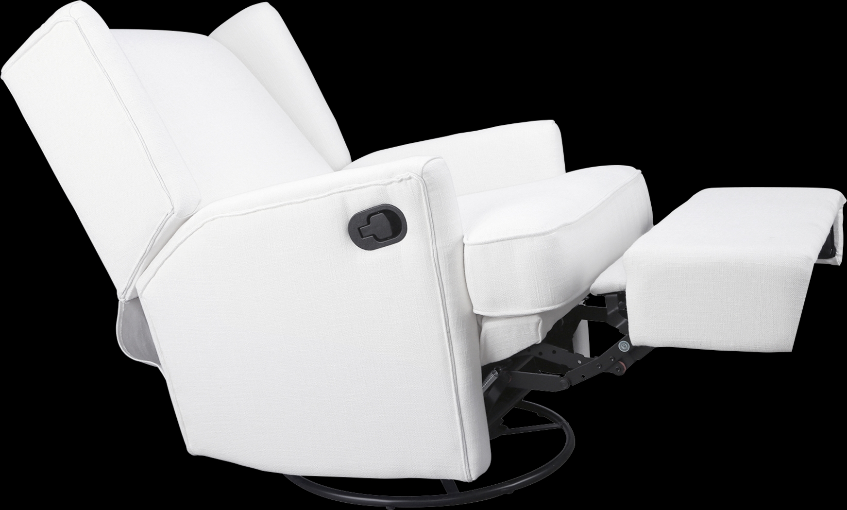 Nursery Alondria White Swivel Recliner - Thumbnail - Image 3