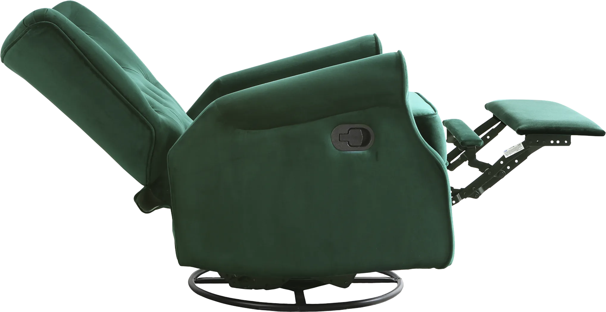 Nursery Alyna Emerald Swivel Recliner - Thumbnail - Image 3