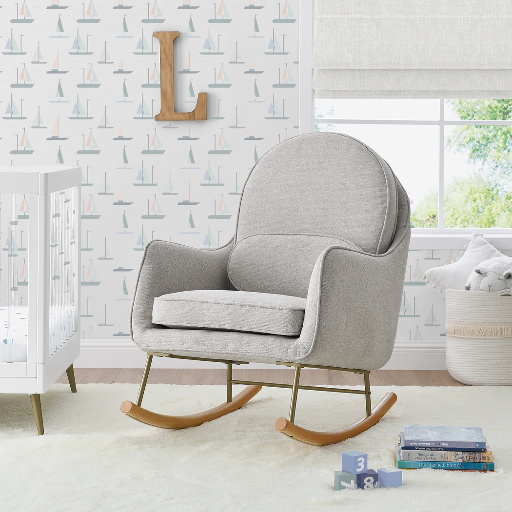 Nursery Annick Gray Rocker - Thumbnail - Image 2