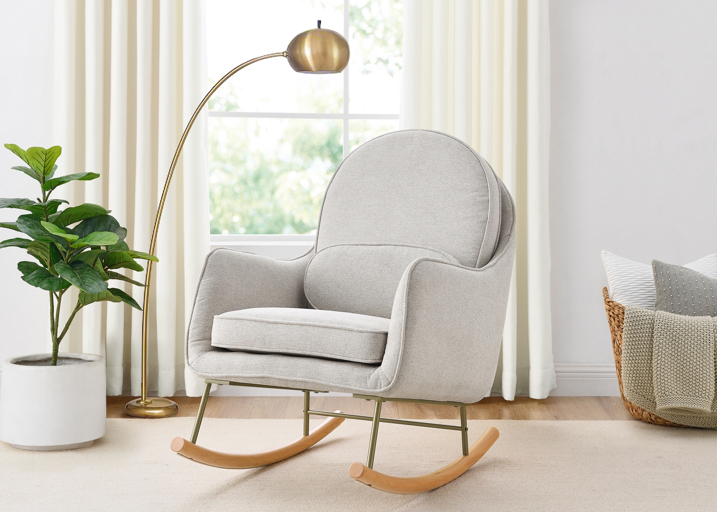 Nursery Annick Gray Rocker - Thumbnail - Image 3