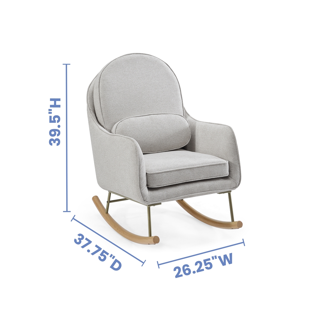Nursery Annick Gray Rocker - Thumbnail - Image 4