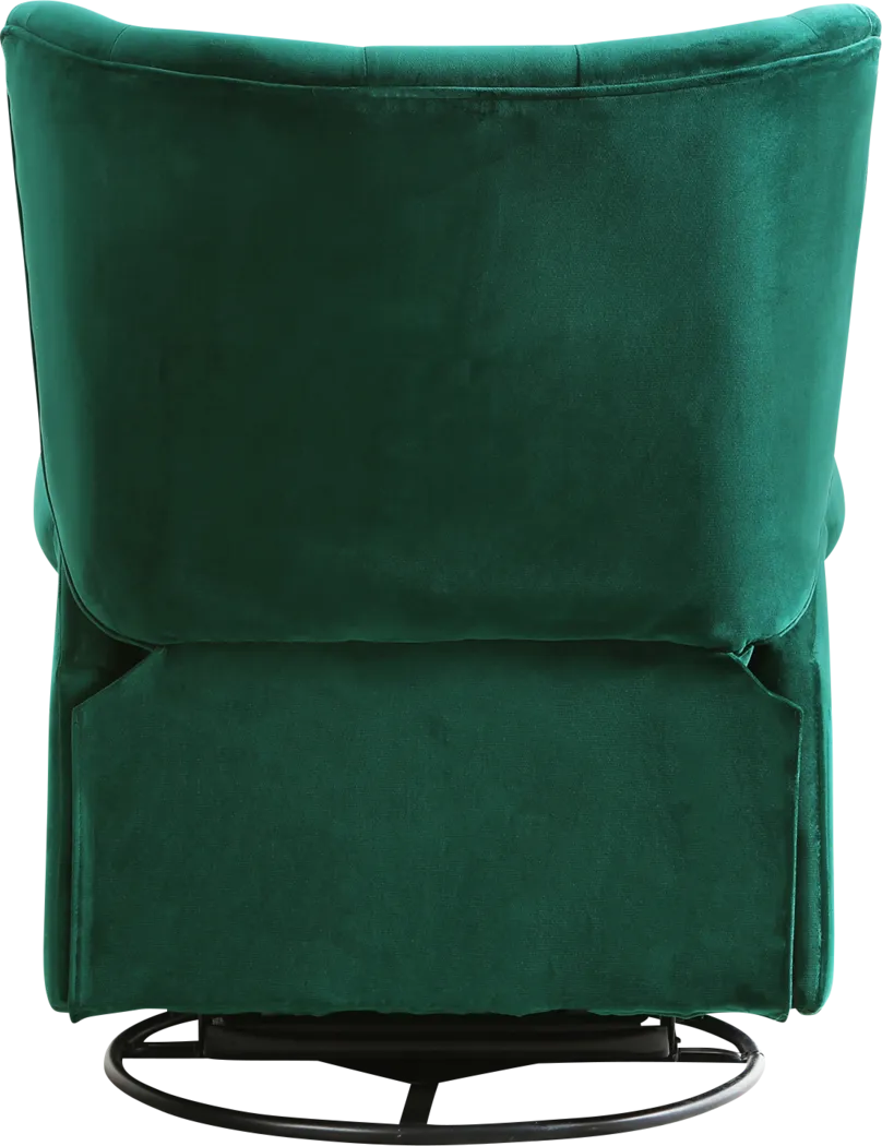 Nursery Apato I Green Swivel Recliner - Thumbnail - Image 4