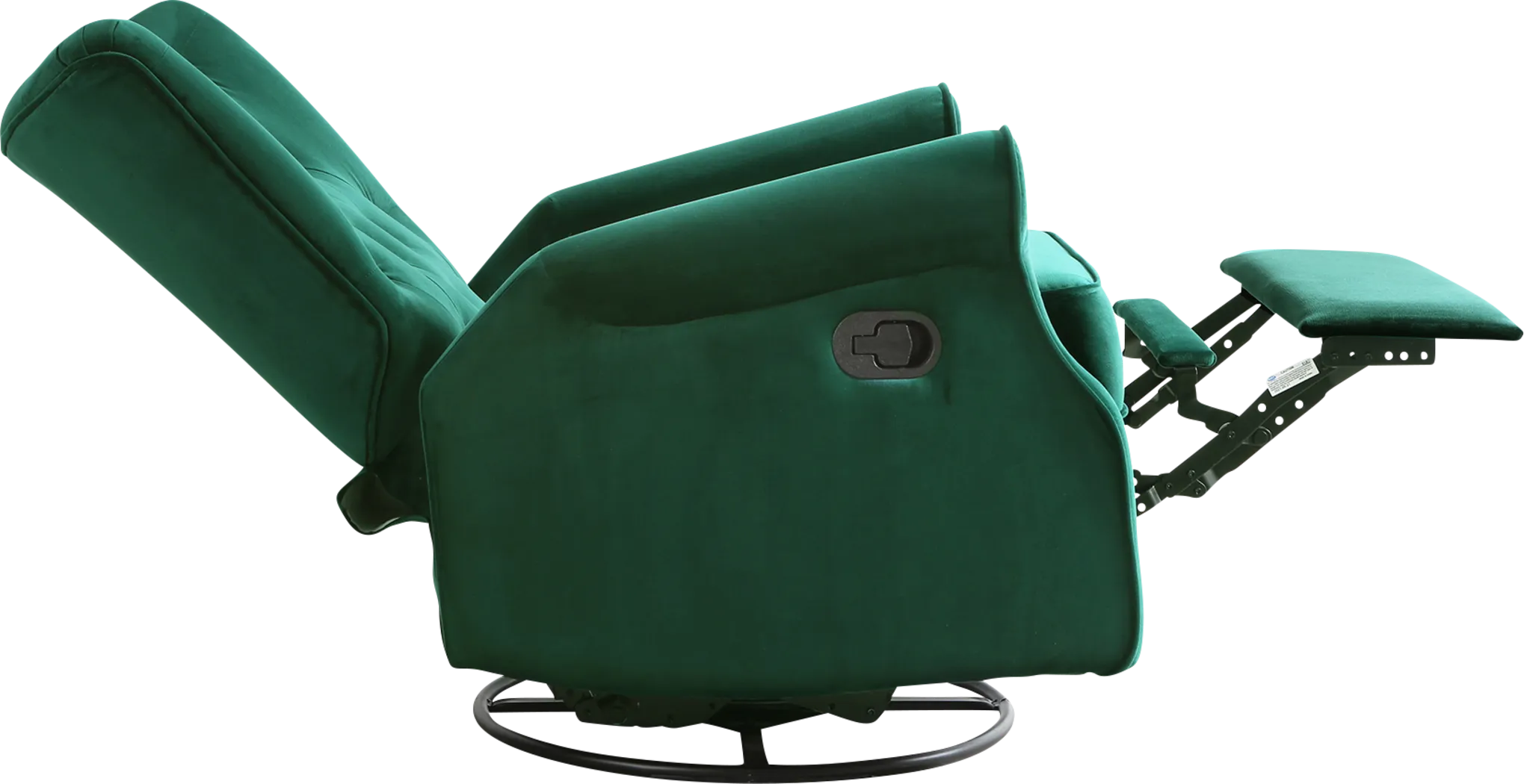 Nursery Apato I Green Swivel Recliner - Thumbnail - Image 7