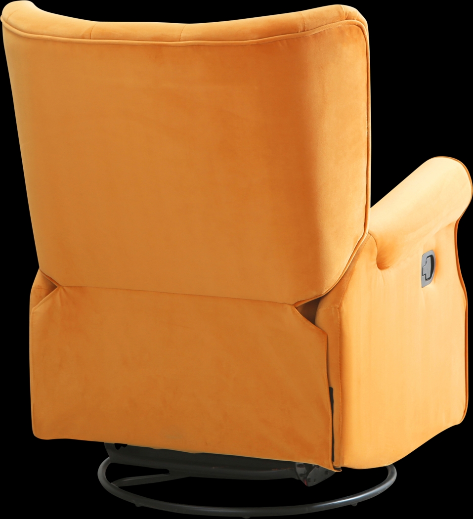 Nursery Apato I Yellow Swivel Recliner - Thumbnail - Image 3