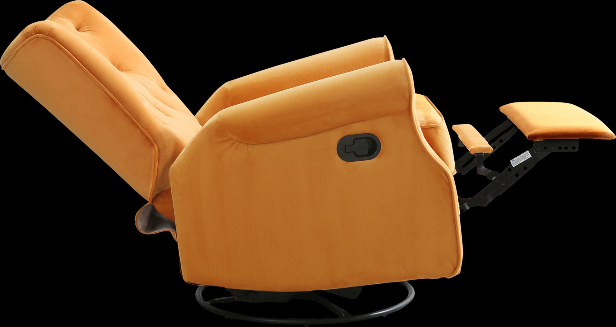 Nursery Apato I Yellow Swivel Recliner - Thumbnail - Image 5