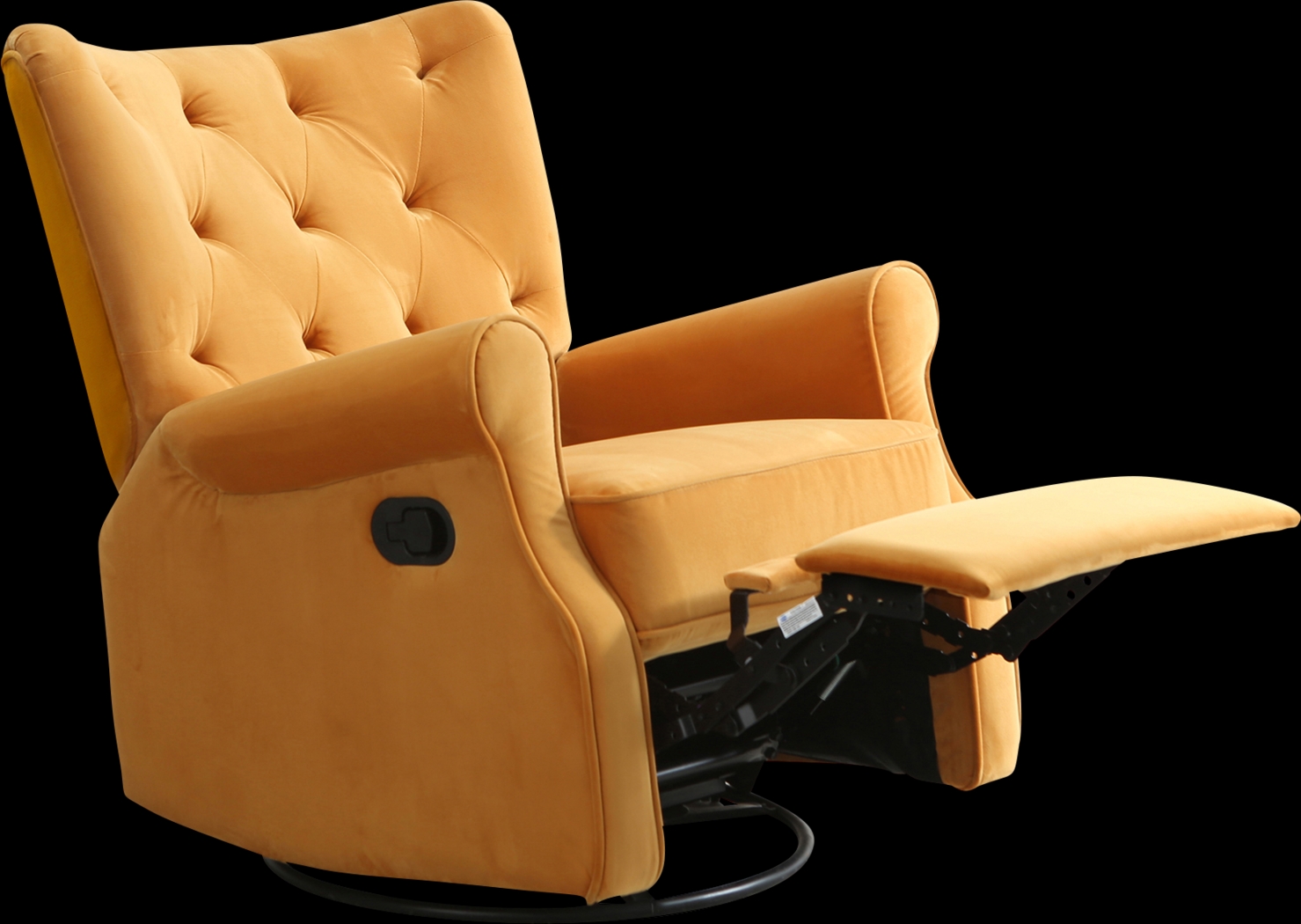Nursery Apato I Yellow Swivel Recliner - Thumbnail - Image 6