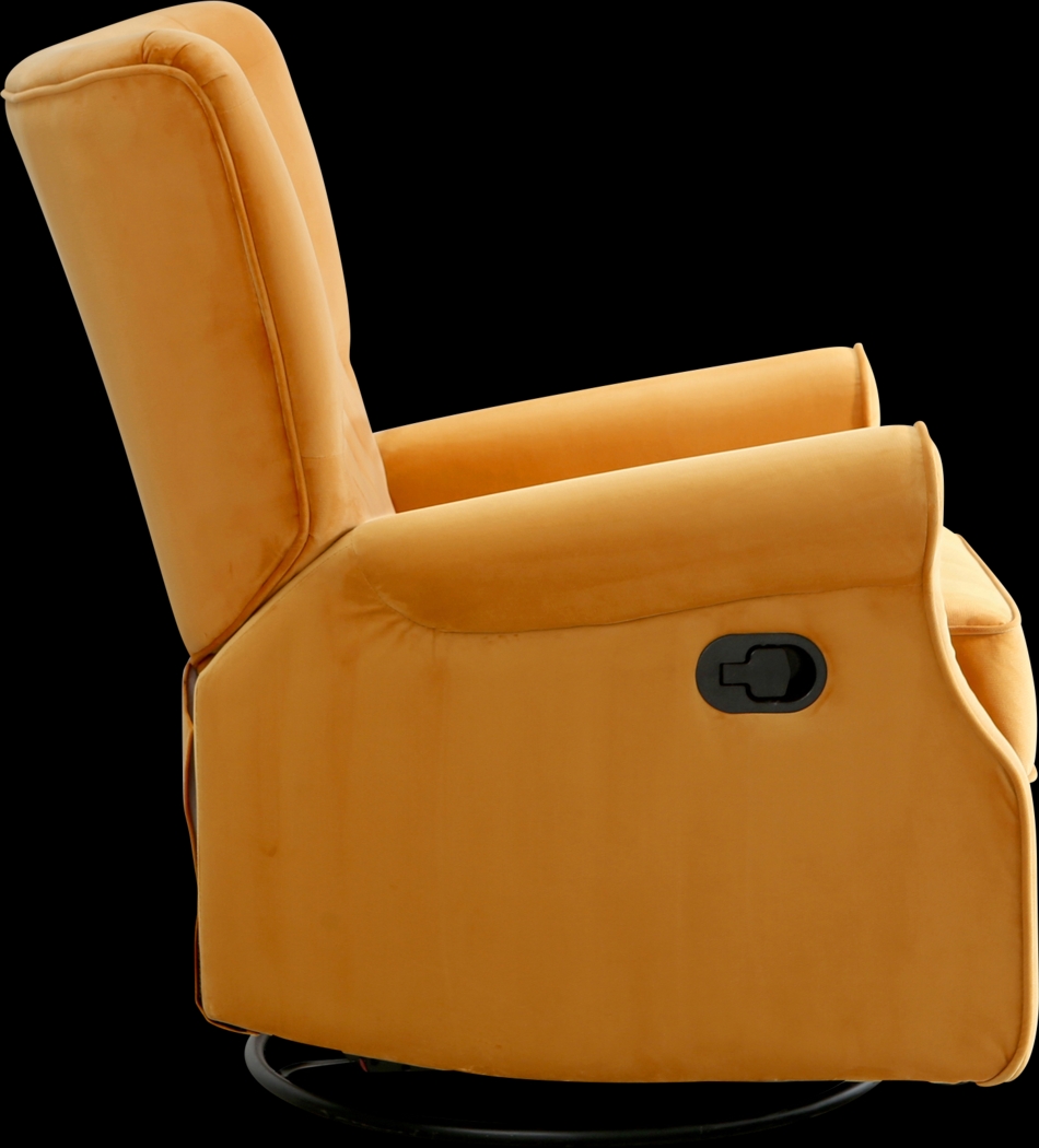 Nursery Apato I Yellow Swivel Recliner - Thumbnail - Image 8