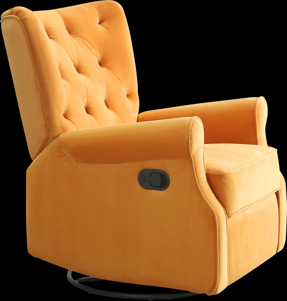 Nursery Apato I Yellow Swivel Recliner - Thumbnail - Image 1