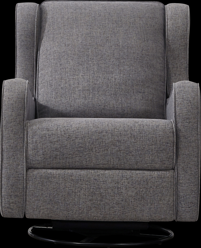Nursery Camora Dark Gray Swivel Glider Recliner - Thumbnail - Image 2