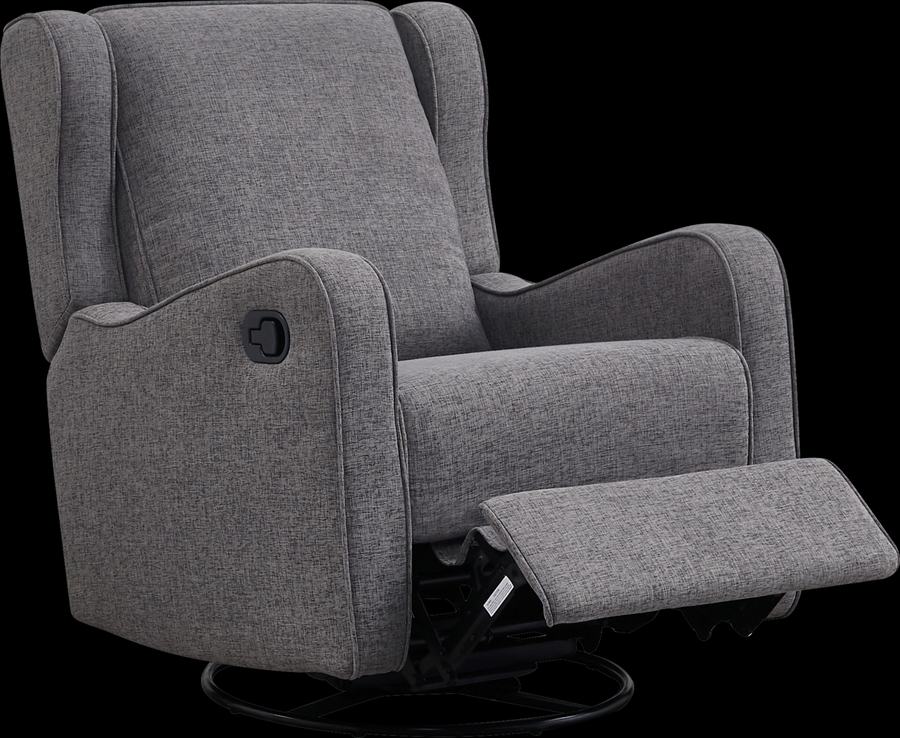 Nursery Camora Dark Gray Swivel Glider Recliner - Thumbnail - Image 3