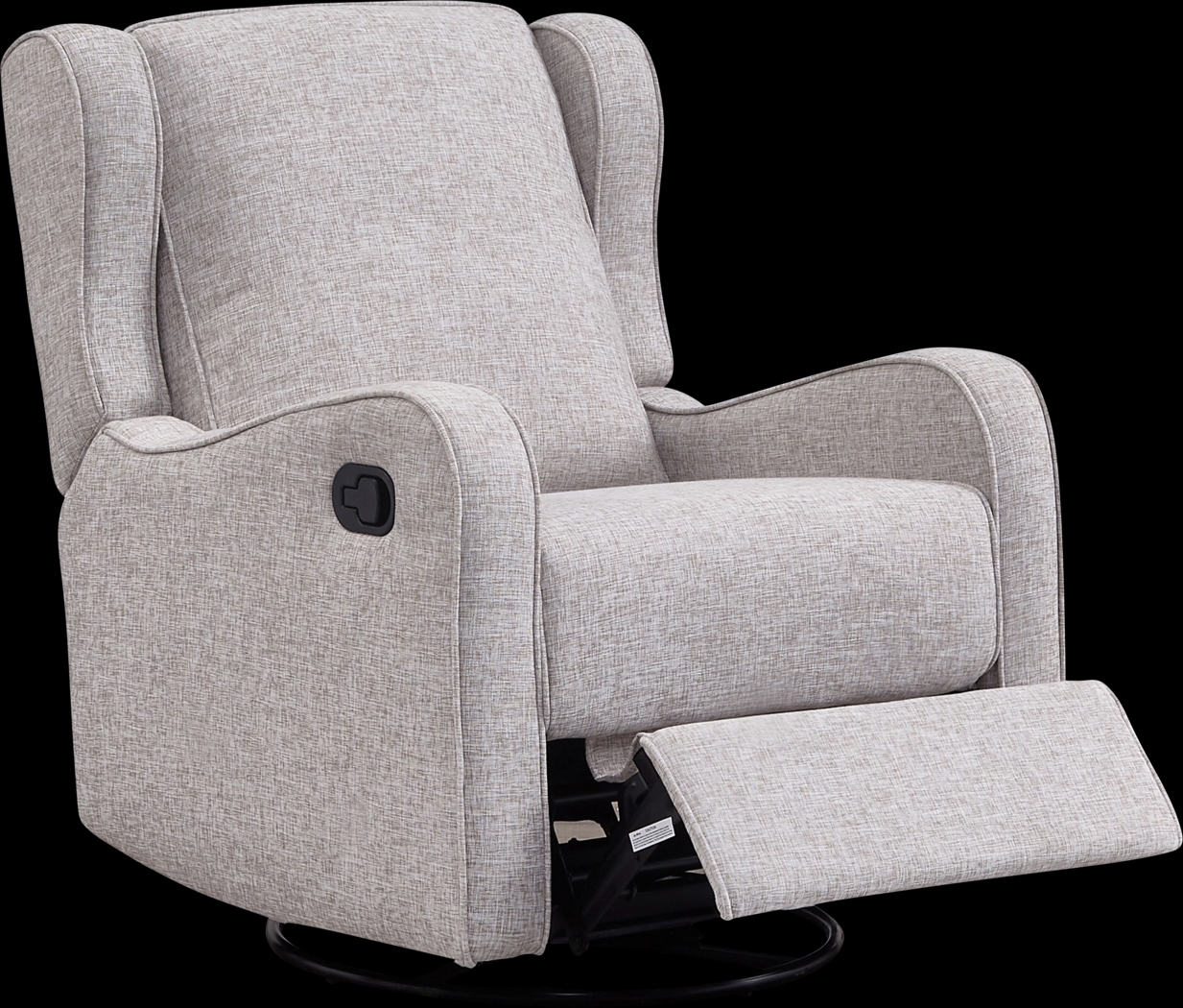 Nursery Camora Gray Swivel Glider Recliner - Thumbnail - Image 3