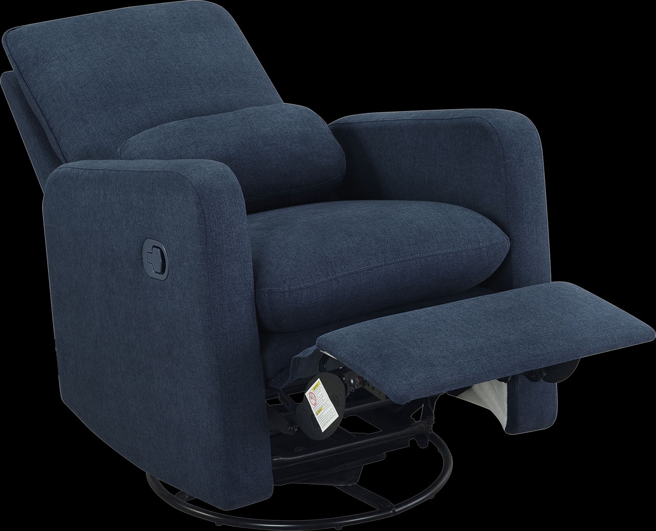 Nursery Cloud Blue Swivel Recliner - Thumbnail - Image 3
