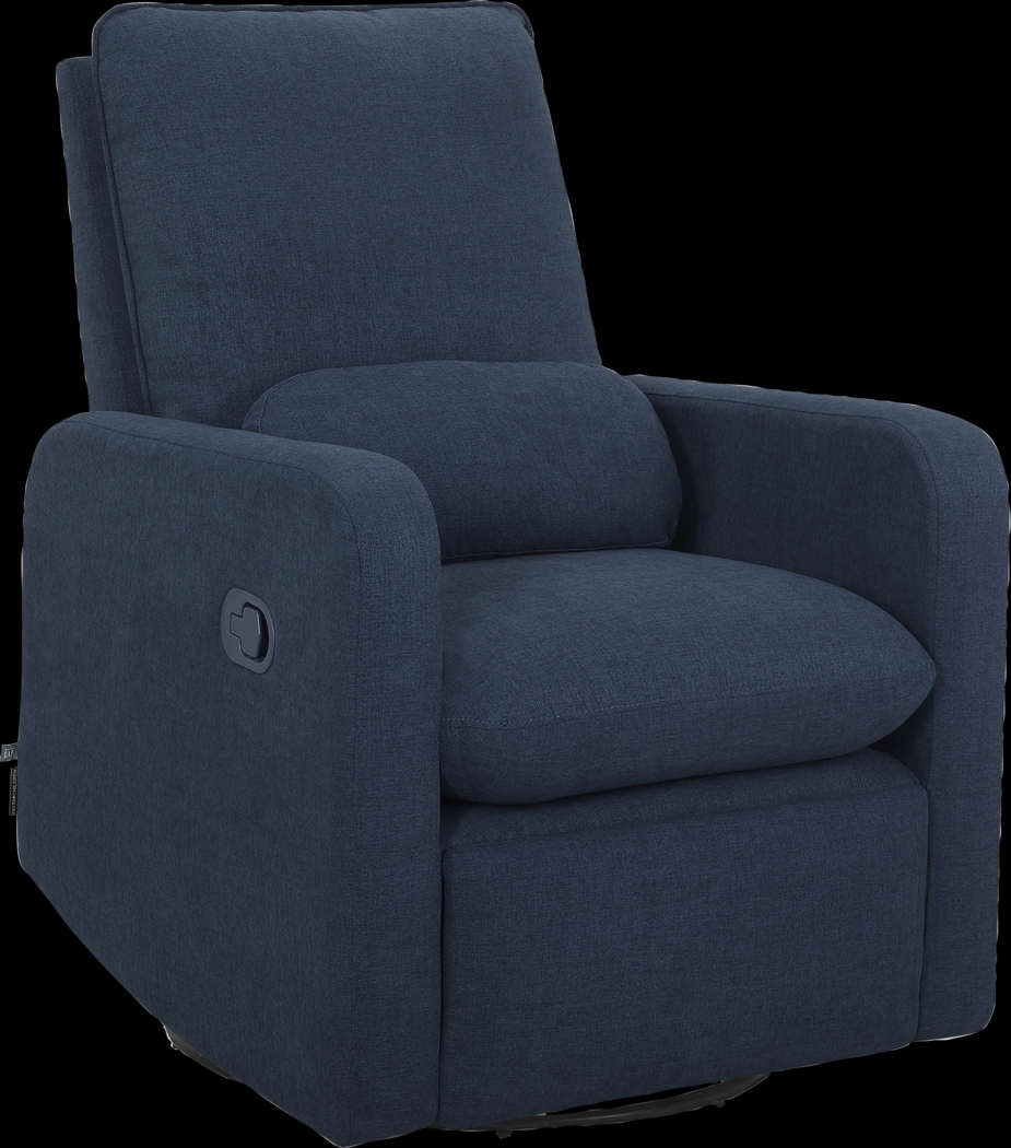 Nursery Cloud Blue Swivel Recliner - Thumbnail - Image 1