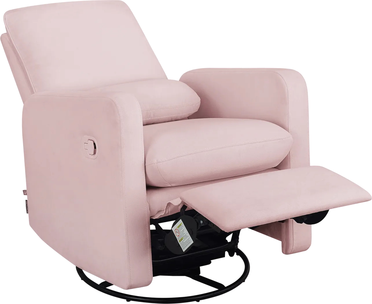 Nursery Cloud Pink Swivel Recliner - Thumbnail - Image 2