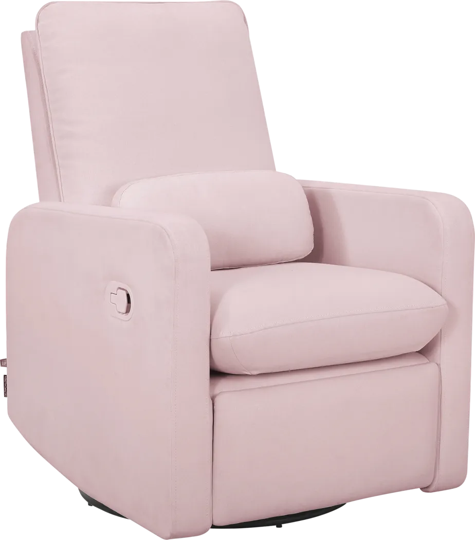 Nursery Cloud Pink Swivel Recliner - Thumbnail - Image 1
