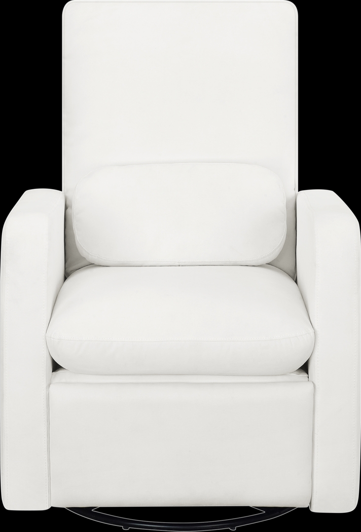 Nursery Cloud White Swivel Recliner - Thumbnail - Image 3