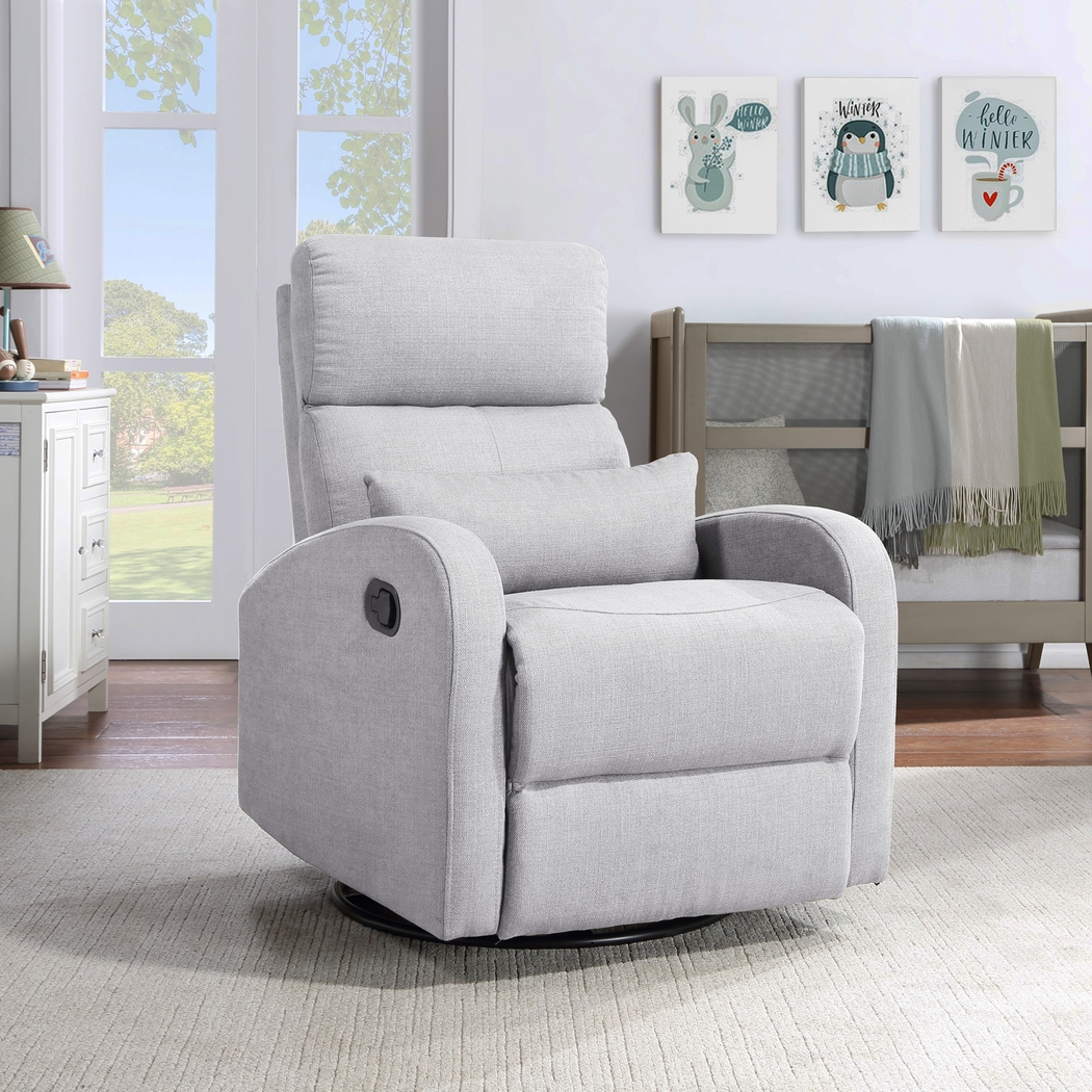 Nursery Coday Gray Glider Recliner - Thumbnail - Image 6